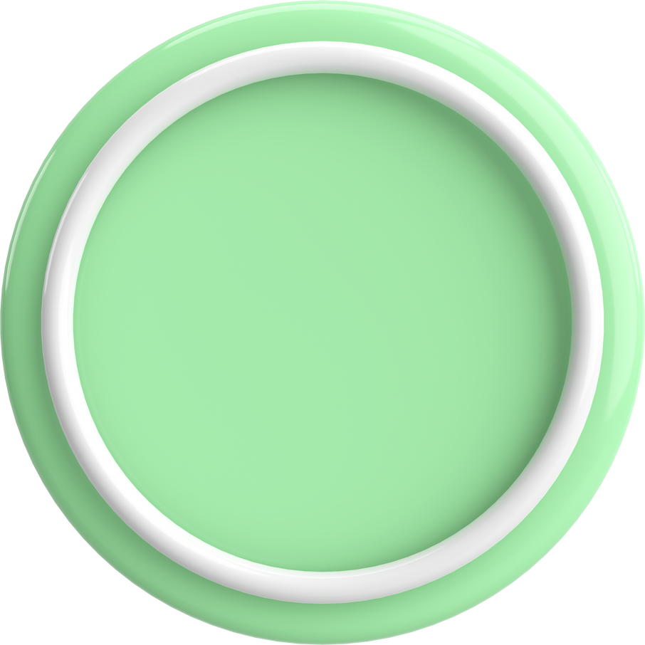 3D circle button. Empty button. 3D illustration.